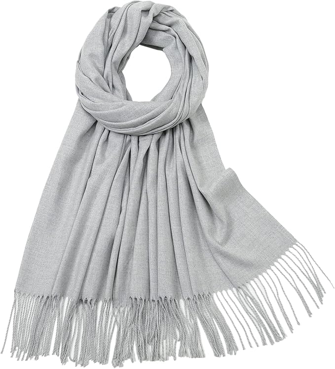 RIIQIICHY Women's Scarf Pashmina Shawls and Wraps for Evening Dress Bridesmaid Wedding Bridal Winter Warm Long Large Scarves