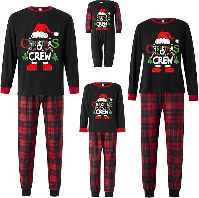 WephuPSho Christmas Family Matching Pajamas, Festive Xmas Jammies Sets for the Whole Family, Holiday Pjs Christmas