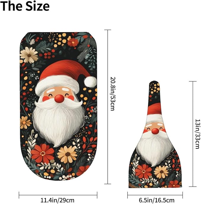 Christmas Baby Swaddle Blanket and Hat Set for Newborn Boys Girls Soft Infant Wrap Sleep 0-6 Months Red Santa