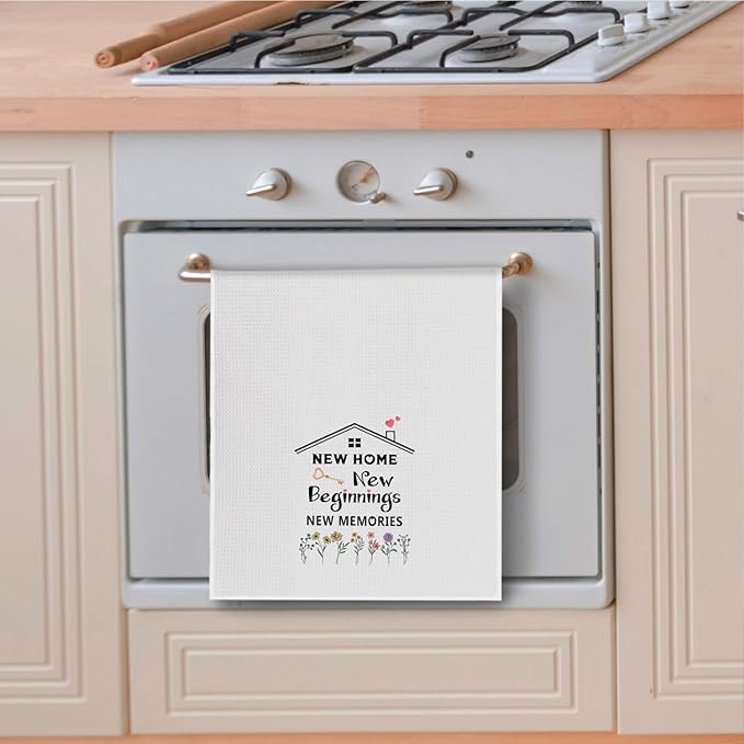 House Warming Gifts New Home Kitchen Towels, New Homeowner Gifts Dish Tea Towels for Kitchen Decor, Best Housewarming 2025 for Bathroom Decor, 16x24 Inches