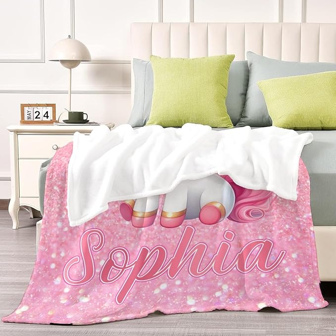 Custom Animal Baby Blanket - Personalized Throw Blanket for Babies Kids Adults (Animal Design)