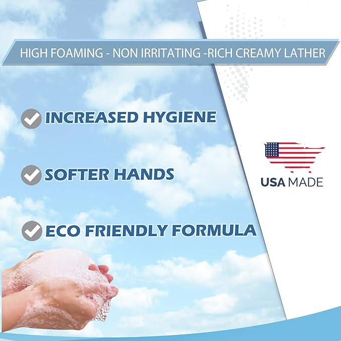 GreenFist Foaming Hand Soap Refills [ Foam Refill ] Gentle-Hand Wash Lemon Scent, 128 ounce (1 Gallon)