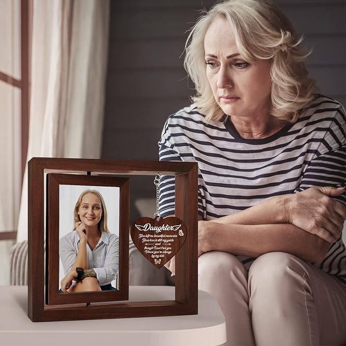 Vetbuosa Memorial Gifts for Loss of Daughter,Memorial Picture Frame,Sympathy Gifts for Loss of Daughter, A Gift to Express Bereavement, Condolences, Comfort, Remembrance and Healing,Fits 4x6 In Photo