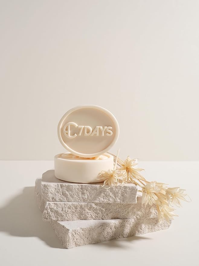 CDH7DAYS EWG VERIFIED VEGAN BAR SOAP/HANDMADE (MADE IN KOREA) Natural Body Soap Bar, Plant-Based, Handmade SOFT MILKY SOAP (Recommendation for MOTHER) (2, PEACH)