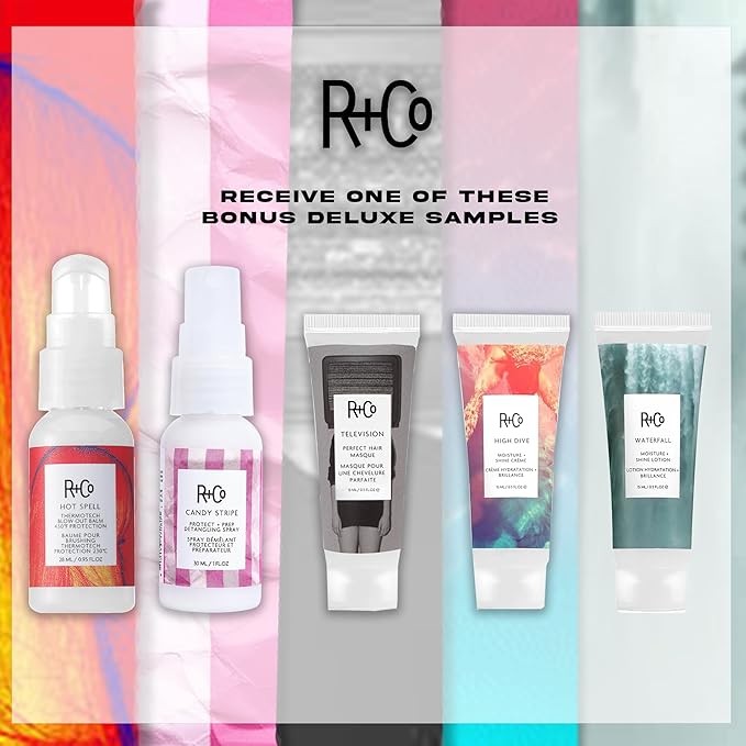 R+Co Dallas Biotin Thickening Shampoo & Conditioner Set + Deluxe Sample (0.5oz) | Adds Volume, Strength & Fullness | Sulfate-Free, Vegan + Cruelty-Free | 8.5oz (Pack of 2)
