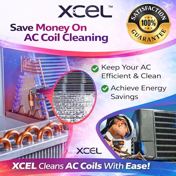 HVAC Coil Cleaning Brush & Fin Comb Tool, Dual-Sided Evaporator and Condenser Coil Cleaner for AC Units, Mini Split, Window AC and Outdoor Condenser, Stainless Steel Pins with Soft Bristles