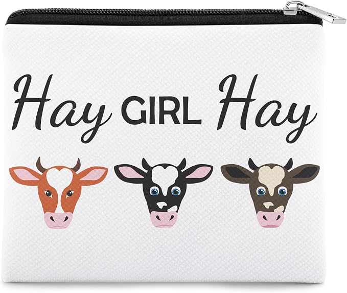 Cow Lover Gift Coin Purse for Women Cow Themed Gift Friend Cowgirl Christmas Graduation Birthday Gifts Coin Pouch Animal Lover Best Friend Sister Christmas Birthday Gifts Zipper Change Pouch