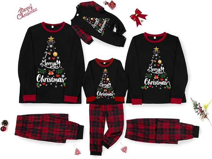2024 Family Matching Pajamas Sets - Christmas Pjs Sleepwear Outfits for Holiday & Xmas Party