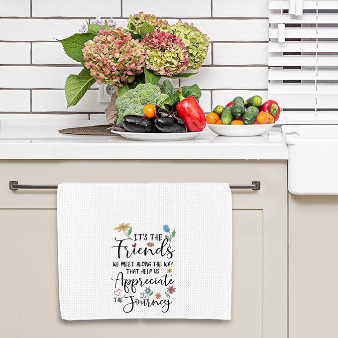 Tea Towel for Women, Friendship Gift for Friends, Absorbent Quick-Drying Dish Towel 16 * 24in