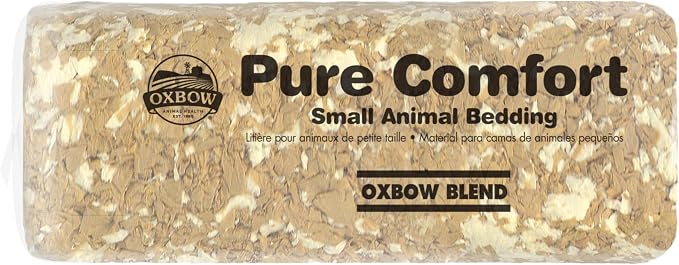 Oxbow Small Animal Bedding, Hamster, Guinea Pig, Rabbit, Blend, USA, 178 L | Pure Comfort, Hamster Bedding, Guinea Pig Bedding, Low Dust, Virgin Paper, Litter Box, Bunny, Rats, Gerbils, Chinchillas