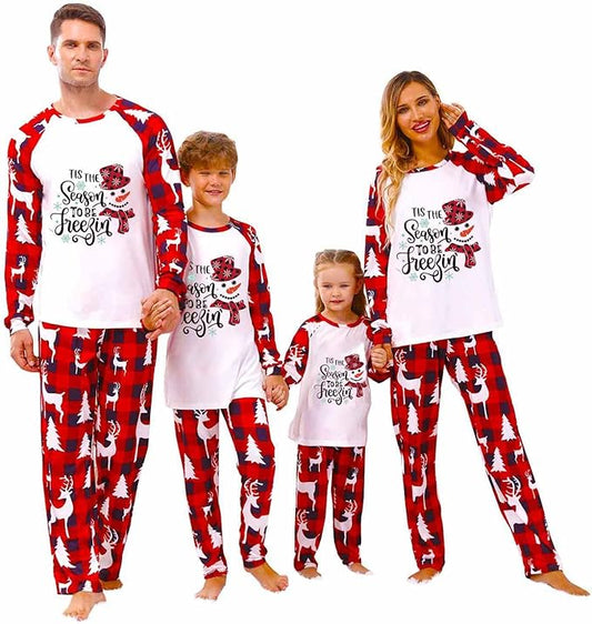 Christmas Family Pajamas Matching Sets, Matching Christmas Pjs For Family and Dog, Holidays Jammies Family Pjs Set