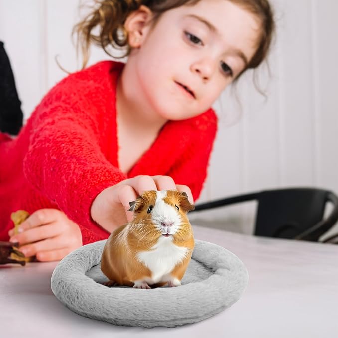 FEBSNOW Guinea Pig Bed, Soft Fleece Hamster Bed for Small Animals | Washable Warm Fleece Material, For Guinea Pigs and Hamsters, Cosy Sleeping and Hiding Spot, Anti-Slip Bottom