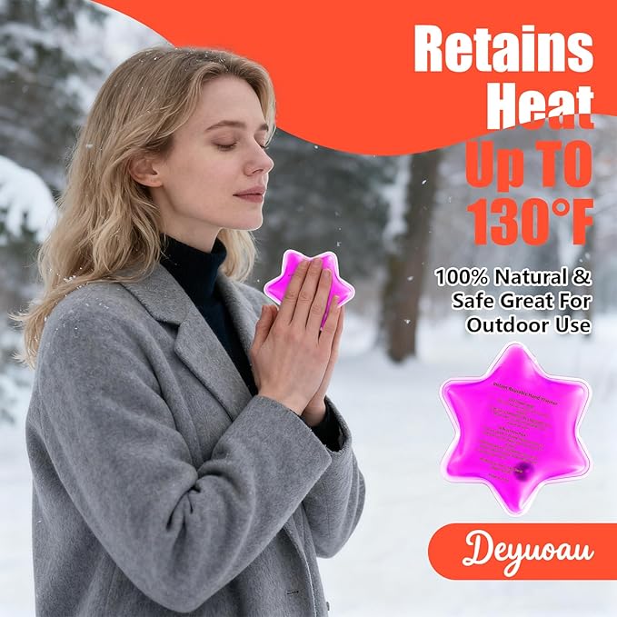 Reusable Pocket Heat Packs, Hand Warmers - Easy Reset & Comfortable Warmth for Daily Use, Commute & Cold Days