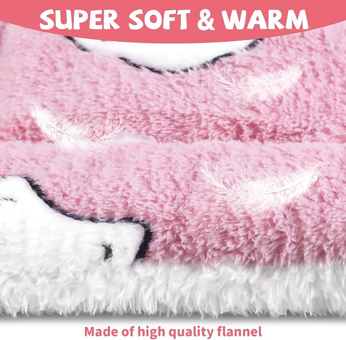 4 Pcs Guinea Pig Bed, Washable Rabbit Bunny Bed Mat Warm Small Animal Bed Pad Guinea Pig Pillow Pet Bed Mat for Chinchilla Hedgehog Ferret