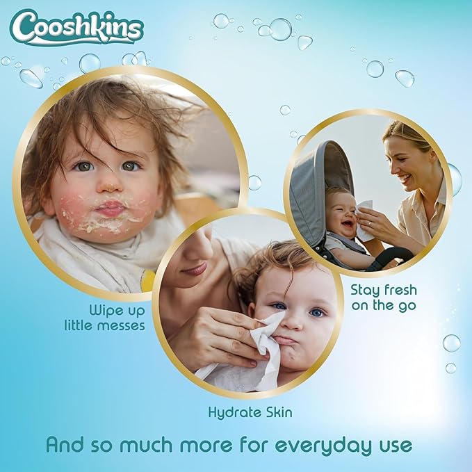 De-Chlorinated Pure Water Baby Wipes | Gentle Unscented Wipes for Sensitive Skin | 99.9% Pure Water Based | Alcohol-Free, Paraben-Free | Soft & Thick (60 Count (Pack of 3))
