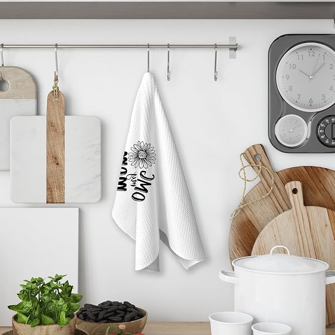 Mom Gifts Kitchen Towels, OMG My Mom was Right About Everything Dish Towels for Kitchen, Birthday Decorative Hand Towels for Home Bathroom, Mother's Day Birthday from Grandkids