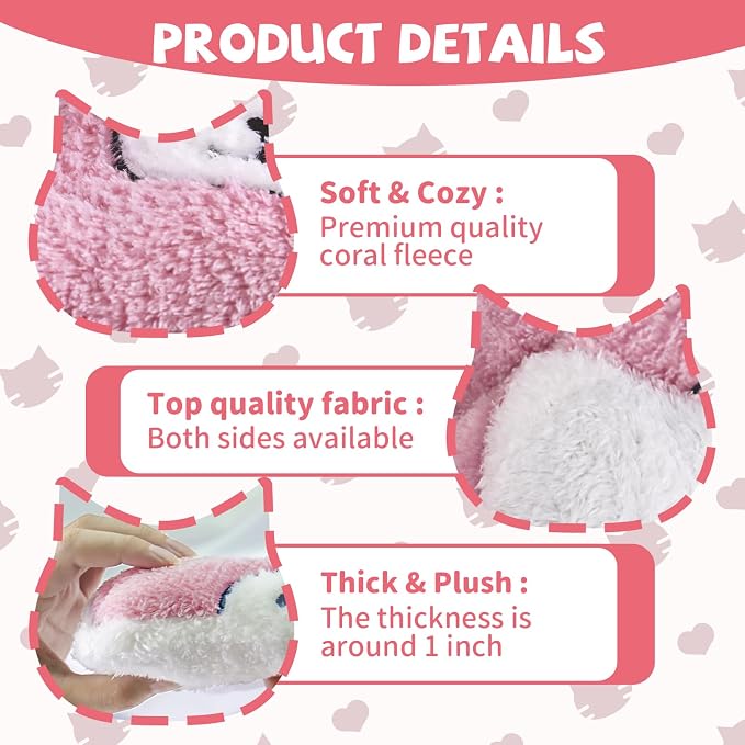4 Pcs Guinea Pig Bed, Washable Rabbit Bunny Bed Mat Warm Small Animal Bed Pad Guinea Pig Pillow Pet Bed Mat for Chinchilla Hedgehog Ferret