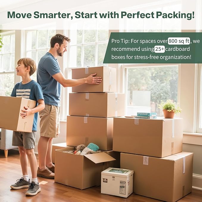 Simple deluxe 12x10x8 Shipping Boxes, Small Cardboard Box Shipping Box Moving Boxes Packing Boxes for Moving, 5 Pack