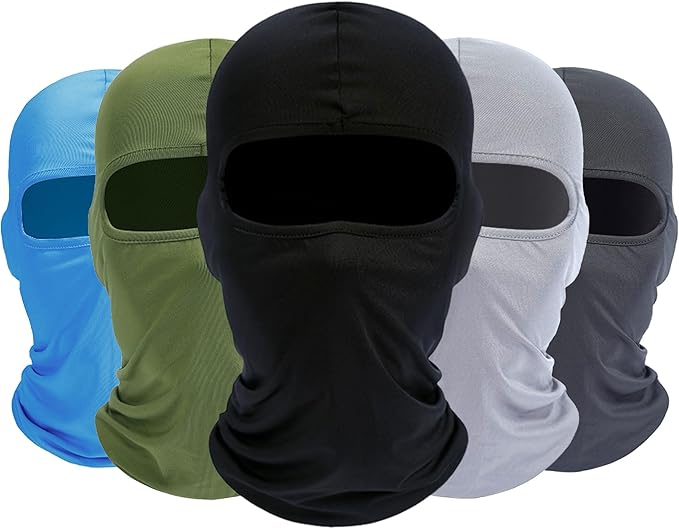 ROXUN Balaclava Ski Mask, 5 Pack Neck Gaiter Motorcycle Scarf Cold Winter Warm Windproof Men/Women