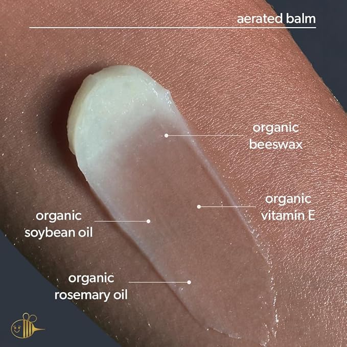 Waxelene Original Aerated Balm Large Jar, Organic Multipurpose Ointment the Petroleum Jelly Alternative Eczema Dry Sensitive Skin Face Moisturizer