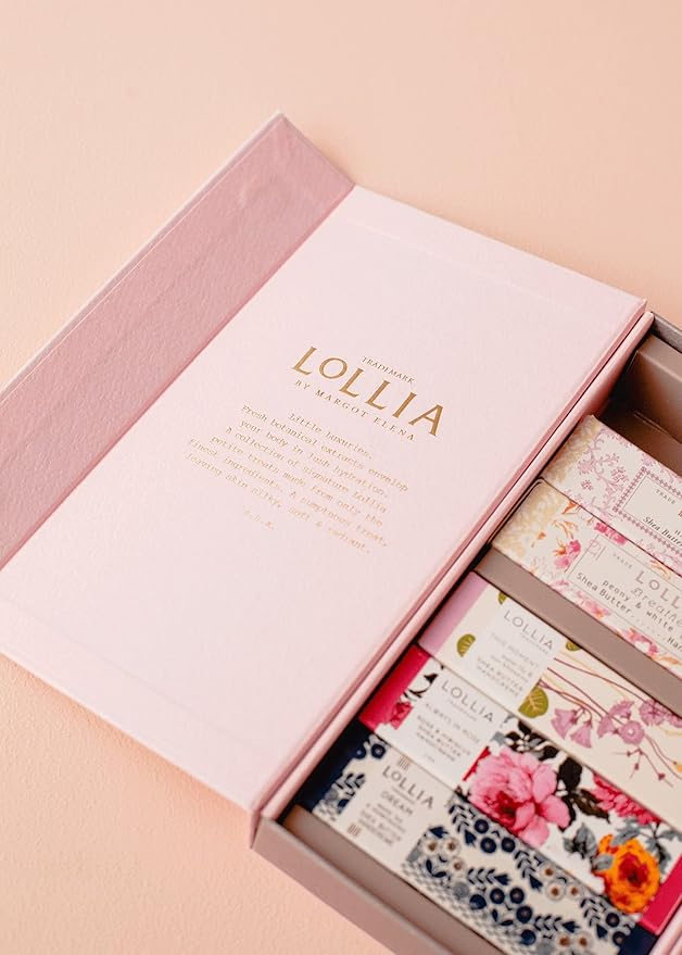 LOLLIA Petite Treat Handcreme Gift Set with Always in Rose, Breathe, Dream, Relax, This Moment & Wish, Scented Hand Cream for Women, Moisturizing Lotion for Dry Hands, Quick Absorbing Skin Care
