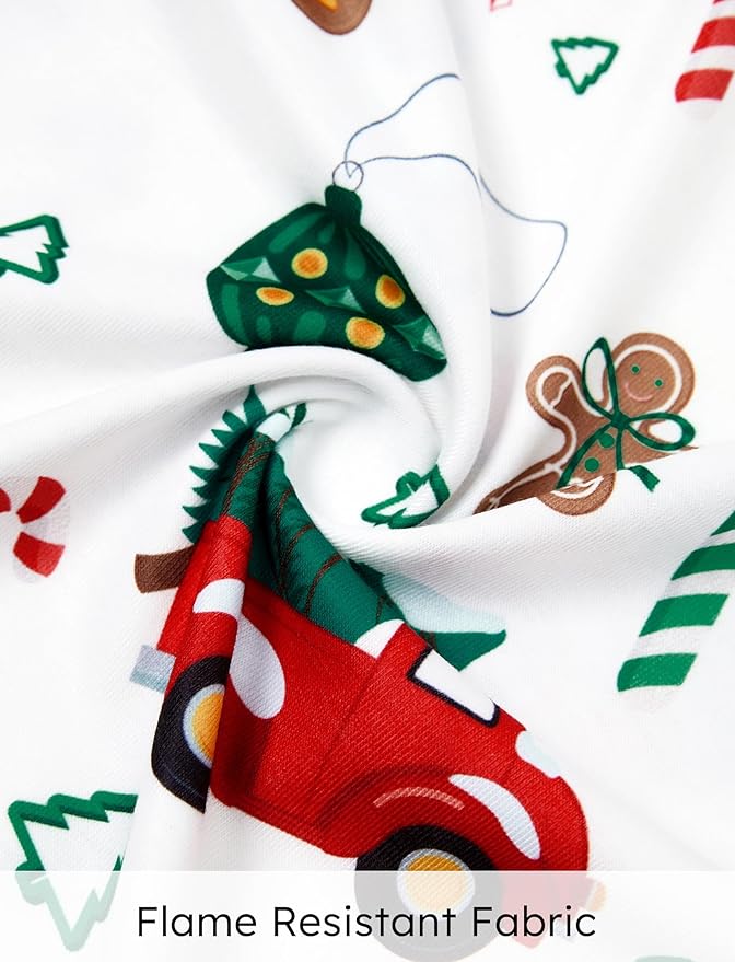 PATPAT Christmas Family Matching Pajama Sets Includes Christmas Socks - Perfect for Family Photos & Holiday Celebrations