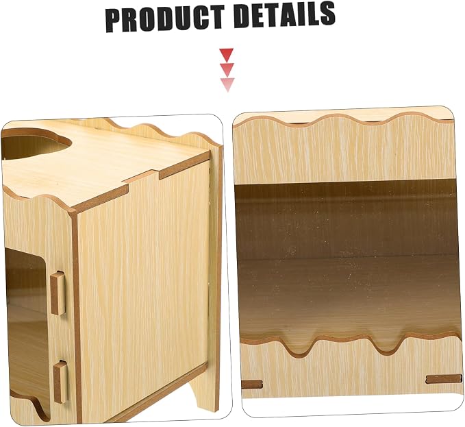 GALPADA Hamster Digging House Cozy Hideout for Small Pets Interactive Tunnel Box for Play and Exploration Natural Material Easy to Clean for Hamsters and Small Animals
