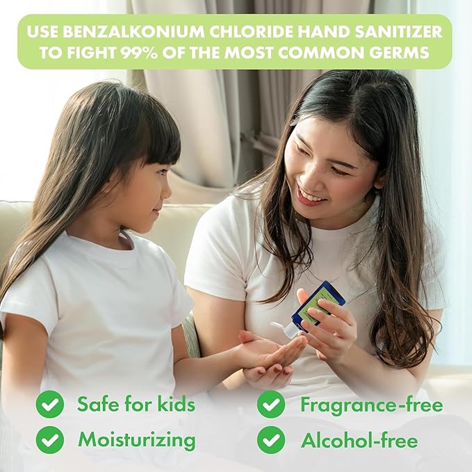 Terra Pure Hotel Hand Sanitizer Gel | Mini Hand Sanitizer Bulk | Alcohol-Free with Organic Aloe Vera | 1oz Bottles | Case of 144