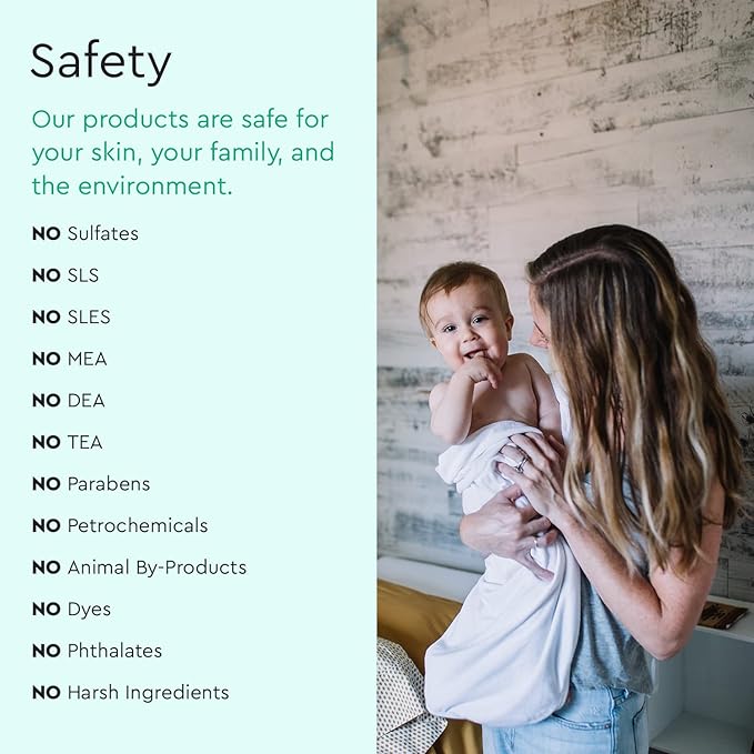 Puracy Shampoo & Body Wash for Children, Gently Scented Natural Baby Wash for Sensitive Skin, Plant-Based Baby Shampoo and Daily Bath Soap, Nourishes & Protects, 12 Ounce