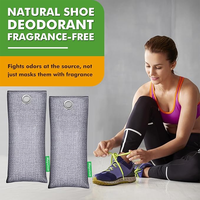 Shoe Deodorizer Odor Eliminator 12 Pack. Defeat Stinky Sneaker Spray Balls. Air Freshener Shoe Smell Remover for Soccer Cleats, Boots, Gym Bags, Closets. Reusable Shoes Deodorant