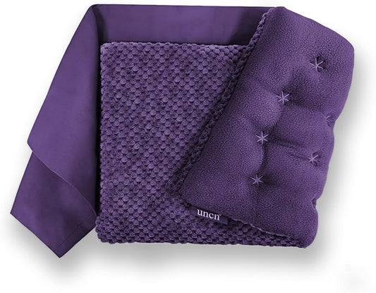UNCN Wide Microwave Heating pad with Washable Cover 9.5 x 16in Microwavable Hot Pad for Neck Shoulder, Cramps, Back Cordless Warm Compress Weighted Moist Heat Pack for Aches, Unscented