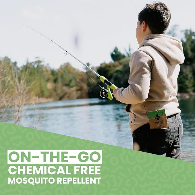 ZAPPP! Mosquito Repellent Stickers - Natural DEET Free Mosquito Repellent for Kids, Toddlers & Adults with Plant Based Bug Repellent - Citronella Mosquito Patches - Made from Cotton Fabric - 30 pk