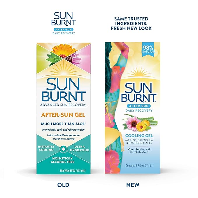 Sunburnt EMCW9 Ultra Hydrating Aloe Vera Gel 6 Ounce,Clear,SUNB21006 (Pack of 2)