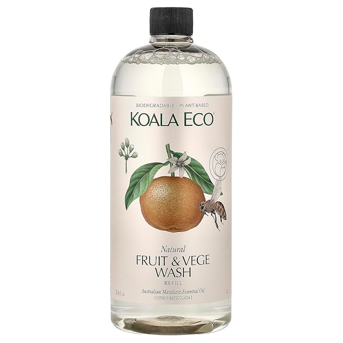 Koala Eco Fruit & Vegetable Wash - with Australian Mandarin Essential Oil - 34oz
