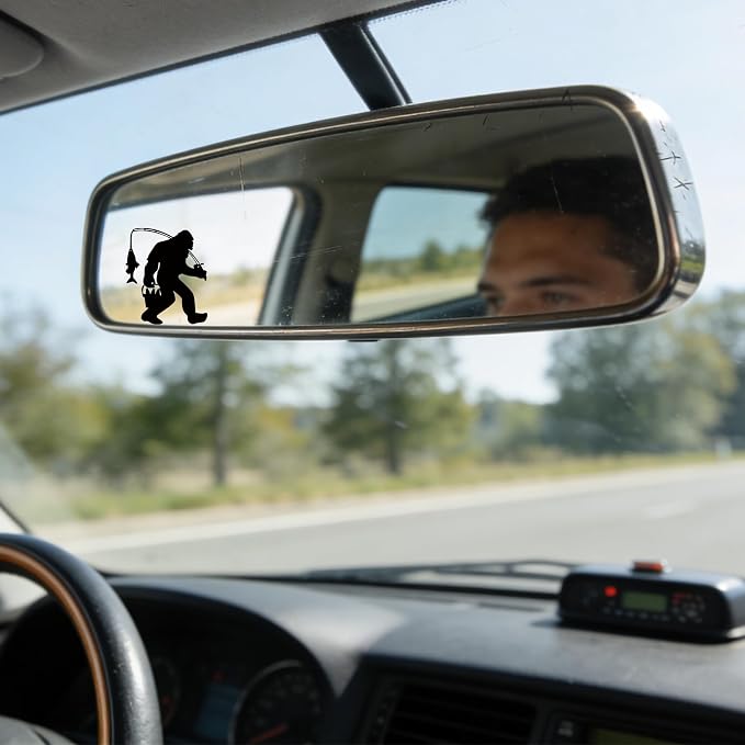2Pcs Penguin Rear View Mirror Sticker Waterproof Vinyl Car Window Decal | Penguins Car Accessories, Cute "Moo-tivational" Auto Decals Decor, Penguin Gifts for Women Men Animal Lovers