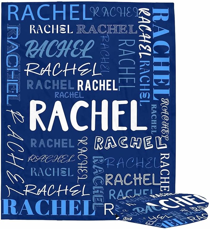 Ship Next Day, Custom Name Blanket, Personalized Baby Blanket for Girls, Baby Blankets with Name Ultra-Soft Cozy Fleece Blankets Gifts for Boys & Girls Kids Teen Girl New Mom