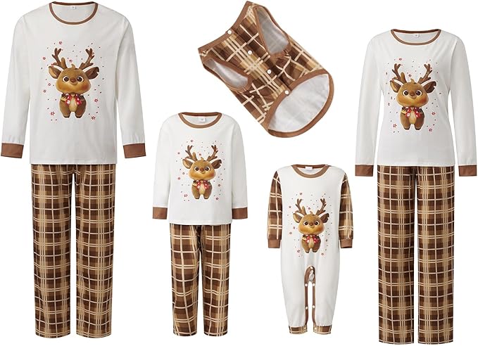 2024 Family Matching Pajamas Sets - Christmas Pjs Sleepwear Outfits for Holiday & Xmas Party