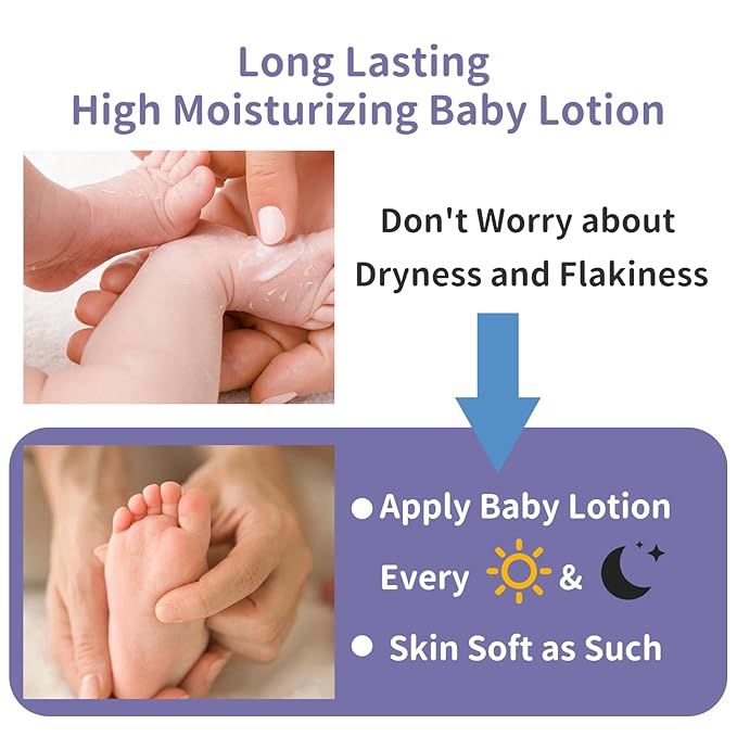 NENNEKO Baby Moisturizing Lotion – Daily Hydration for Dry & Sensitive Skin, Organic Baby Cream with Nourishing Formula, Fragrance-Free & Non-Comedogenic, Gentle & Safe for Newborns
