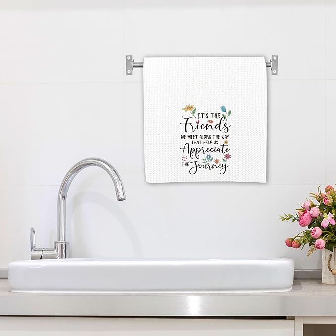 Tea Towel for Women, Friendship Gift for Friends, Absorbent Quick-Drying Dish Towel 16 * 24in