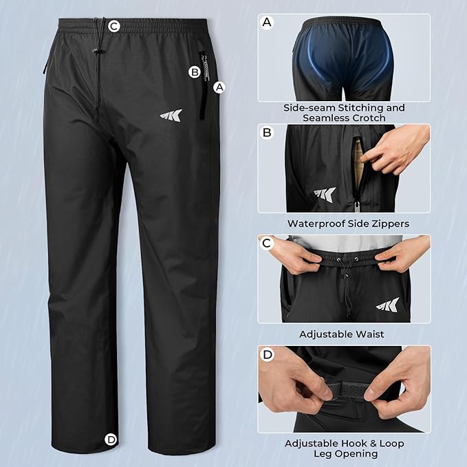 KastKing HydroSense Essential Waterproof Rain Suit for Men and Women, Lightweight, Durable Outdoor Gear for Fishing, Hiking