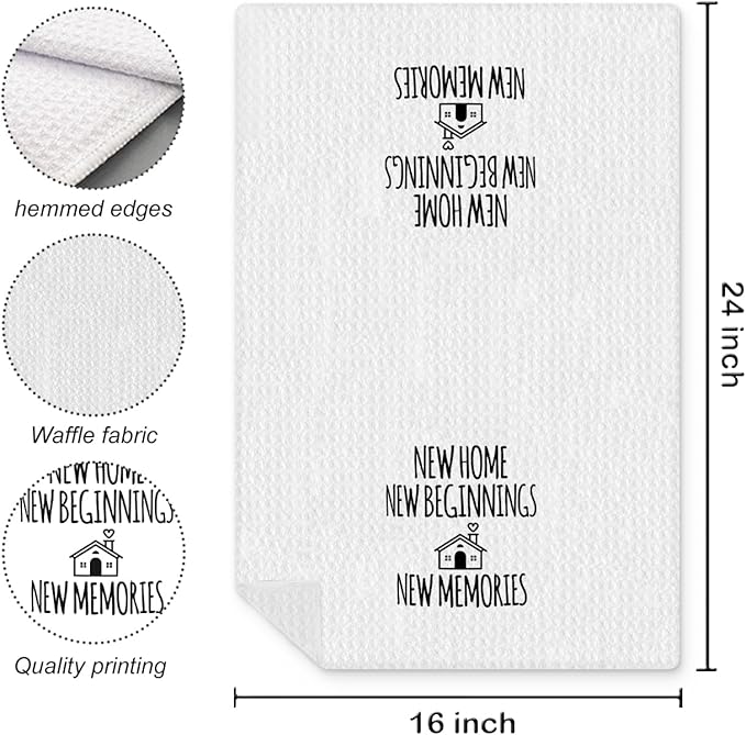 Housewarming Gifts Kitchen Towels, New Home Gift Ideas, House Warming Gifts New Home House Apartment, Gifts for New Homeowners, Housewarming Decorations, 16x24 Inch