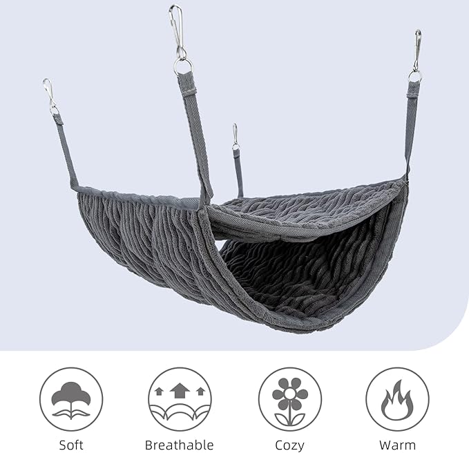 Niteangel Luxury Double Bunkbed Hammock, Fit 2 Adult Ferrets or 5 More Adult Rats