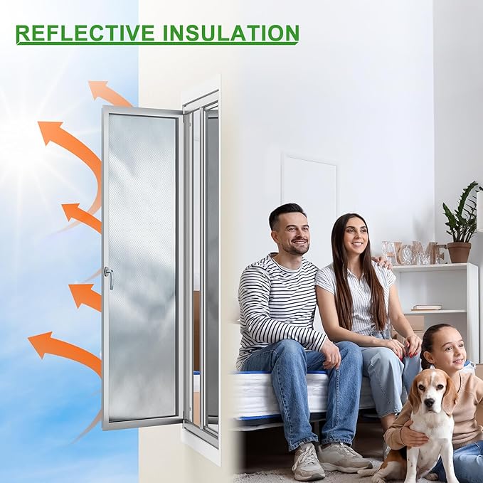 Double Bubble Reflective Insulation,Window Insulation for Winter, 23.6" x 10 Ft RV Insulation for Heat Insulation,Thermal Insulation Shield