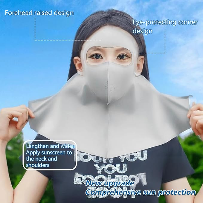 PROUDDEMON Summer Sun Protection Women Face Neck Shield Cover, Sun UV Protection Men Face Neck Bandana