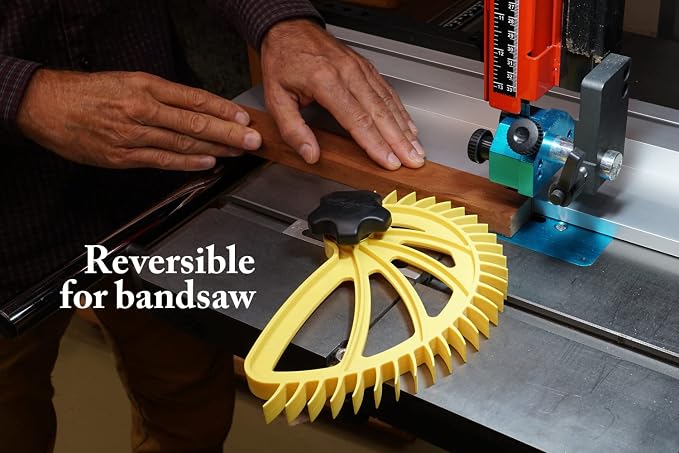 Hedgehog Spiral-Shaped Safety Featherboard - Easy One-Knob Setup | Premium DuPont Nylon Prevents Kickback for Perfect Cuts