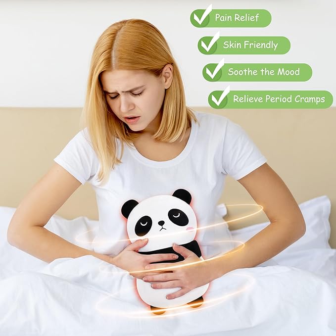 Panda Microwavable Heating Pad for Period Cramps,Cute Animal Microwave Heating Pad for Kids Women,Panda Plush Heated Pad for Birthday Mother's Day,Heating Pads for Pain Relief with Lavender Scented