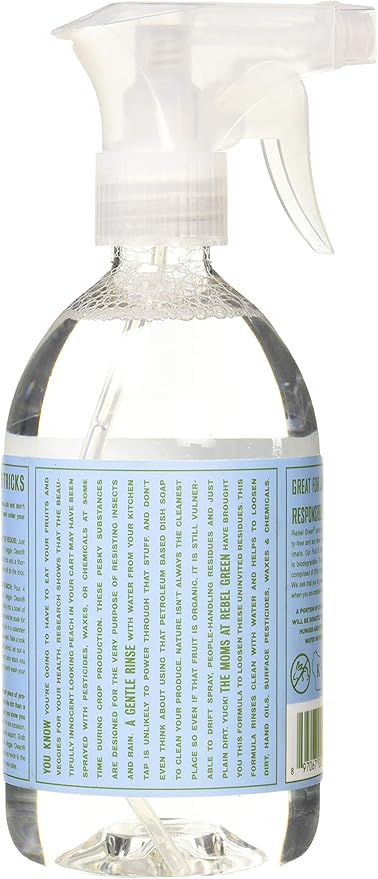 Rebel Green Cleaner Spray Veggie and Fruit, 16 Fl Oz