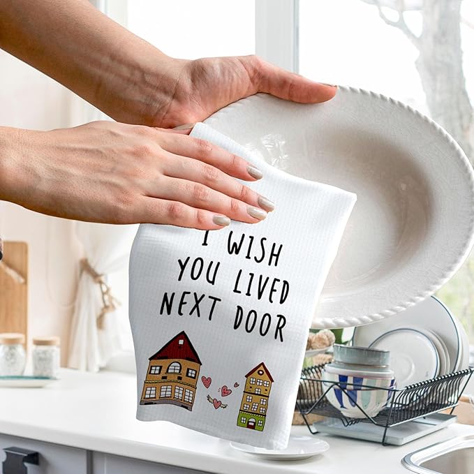 Tea Towel for Female Friends, Friendship Gift for Friends, Water-Absorbent Quick-Drying Dish Towel 16 * 24in