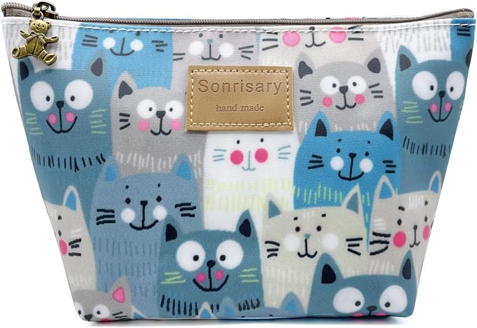 Hunger The Cat Is Watching You Makeup Cosmetic Bag Carry Case, 14 Patterns (P11417020)