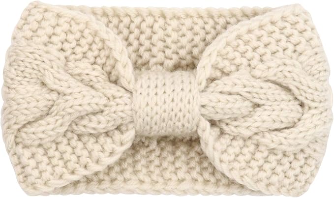 DRESHOW Winter Knit Chunky Headbands for Women Crochet Turban Knitted Ear Warmer Fashion Head Wrap 6 Pack